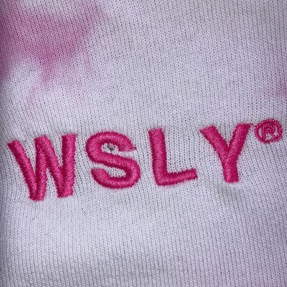 WOMENS WSLY XXS Ecosoft Classic Hoodie in Washed Orchid Tie Dye - Picture 4 of 10